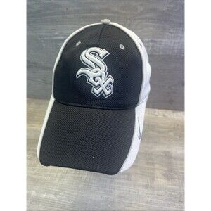 Nike Chicago White Sox Black White Hat Ball Cap Adjustable Embroidered